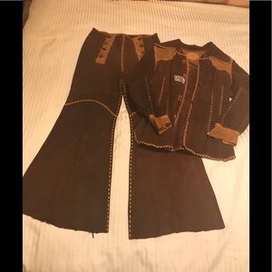 Vintage 1970’s North Beach Leather Suede Pantsuit